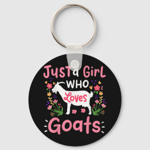 Porte-clés Just A Girl Who Loves Goats