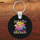 Porte-clés Just A Girl Who Loves Leopard Geckos  (Recto)