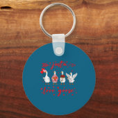 Porte-clés Just A Love Goose Funny Valentine Cute Goose For W (Recto)