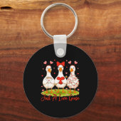 Porte-clés Just A Lovely Goose Coffee Funny Valentine Silly G (Recto)