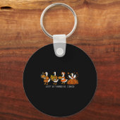 Porte-clés Just A Thankful Goose Funny Silly Goose Thanksgivi (Recto)