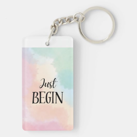 Porte-clés Just Begin (Dos)