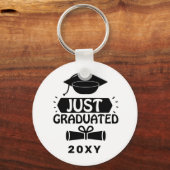Porte-clés Just Graduated Custom Year (Recto)
