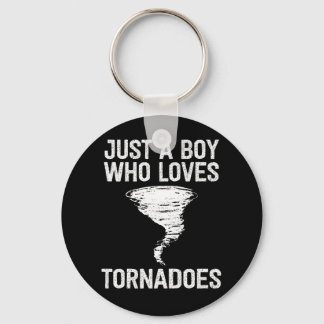 Porte-clés Juste a boy who loves tornadoes funny kids birthda