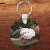 Porte-clés Juste Chillin, Un Gnome De Jardin (Recto)