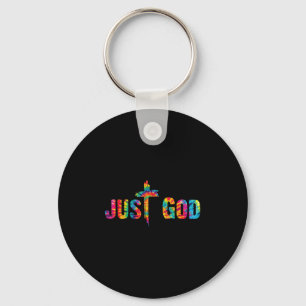 Porte-clés Juste Dieu Jésus Croix Motivation Inspirationnelle