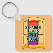 Porte-clés Juste En Dehors Du Closet (Recto)