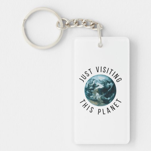 Porte-clés Juste En Visitant Cette Planète (Devant)