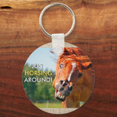 Porte-clés Juste Faire Du Cheval Photo (Recto)
