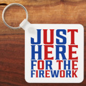 Porte-clés Juste Ici Pour Le Feu D'Artifice Drôle Pour Deux (Recto)