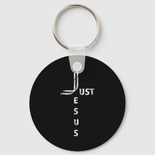 Porte-clés Juste Jésus Design Minimal de Croix Arrière pour C