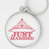 Porte-clés Juste marié Princesse mariée Tiara Mariages (Devant)