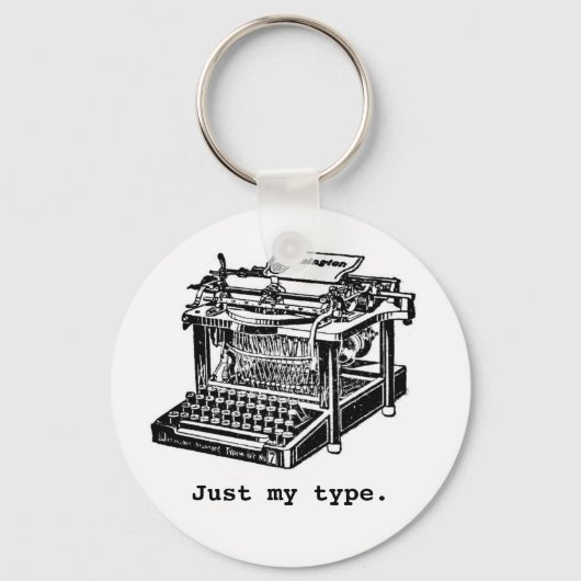 Porte-clés Juste mon type, Typewriter (Recto)