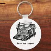 Porte-clés Juste mon type, Typewriter (Recto)
