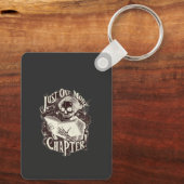 Porte-clés Juste un autre chapitre Skeleton Reader amusant (Verso)