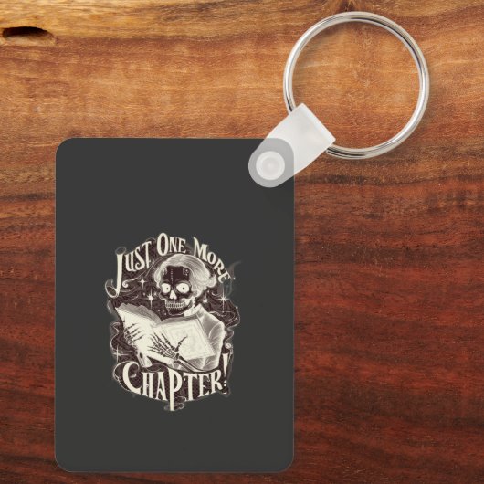 Porte-clés Juste un autre chapitre Skeleton Reader amusant (Verso)