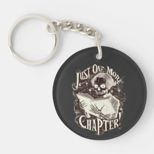 Porte-clés Juste un autre chapitre Skeleton Reader amusant