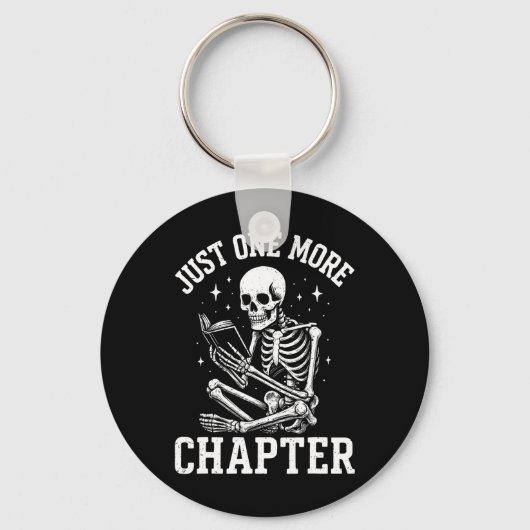 Porte-clés Juste Un Chapitre De Plus Skeleton Lecteur Lecture (Recto)