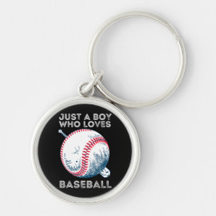 Porte-clés Juste un garçon qui aime baseball Batter baseball