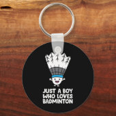 Porte-clés Juste Un Garçon Qui Aime Dminton (Recto)
