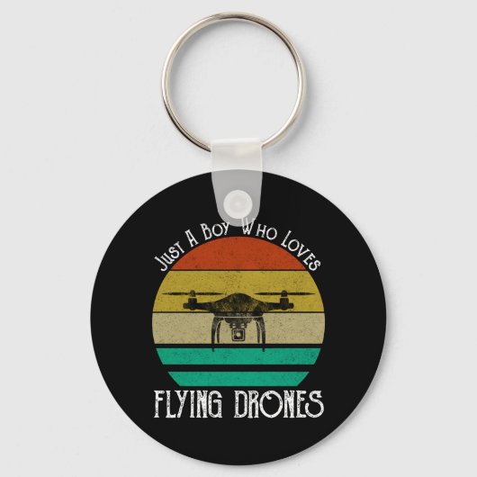 Porte-clés Juste Un Garçon Qui Aime Flying Drones (Recto)