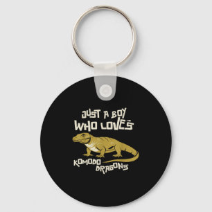 Porte-clés Juste Un Garçon Qui Aime Komodo Dragons Animal Rep