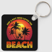 Porte-clés Juste Un Garçon Qui Aime La Plage (Dos)