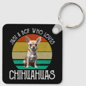 Porte-clés Juste un garçon qui aime le Chihuahuas (Dos)