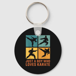 Porte-clés Juste un garçon qui aime les arts martiaux Karaté