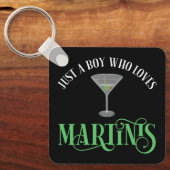 Porte-clés Juste Un Garçon Qui Aime Les Martinis (Recto)