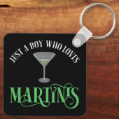 Porte-clés Juste Un Garçon Qui Aime Les Martinis (Verso)