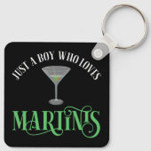 Porte-clés Juste Un Garçon Qui Aime Les Martinis (Dos)