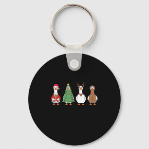 Porte-clés Juste un joyeux Noël arbre de Noël Père Noël Renne
