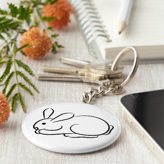 Porte-clés Juste un lapin (Côté)