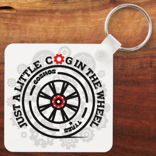 Porte-clés Juste un petit cog dans la roue (Verso)