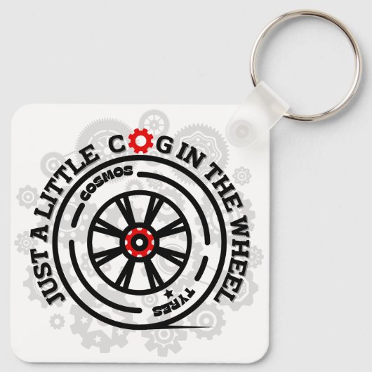 Porte-clés Juste un petit cog dans la roue (Dos)