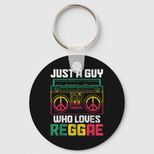 Porte-clés Juste un type qui aime le reggae Music Jamaïque Vi