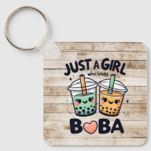 "Juste une fille qui aime Boba" Porte - clé person