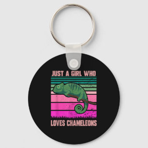 Porte-clés Juste Une Fille Qui Aime Chameleons Citation Drôle
