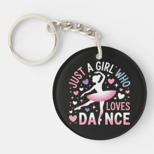 Porte-clés Juste une fille qui aime la danse