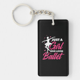 Porte-clés Juste Une Fille Qui Aime La Danse De Ballet