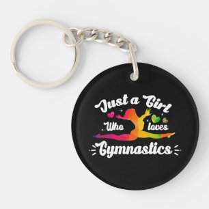 Porte-clés Juste une fille qui aime la gymnastique