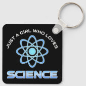 Porte-clés Juste Une Fille Qui Aime La Science (Dos)