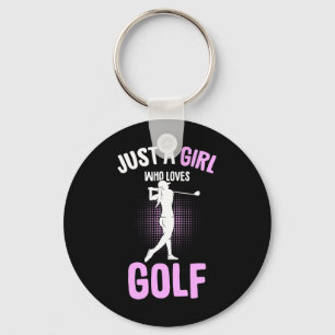 Porte-clés Juste Une Fille Qui Aime Le Club De Golf Golfeur E
