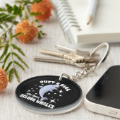 Porte-clés Juste une fille qui aime les bélugas (Devant droit)