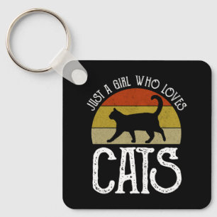Porte-clés Juste Une Fille Qui Aime Les Chats
