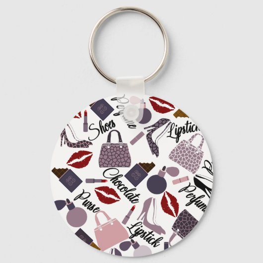 Porte-clés Juste une fille qui aime les choses simples Motif (Recto)