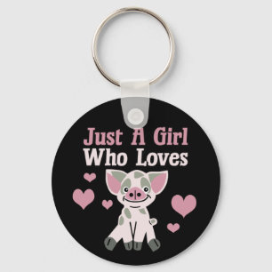 Porte-clés Juste Une Fille Qui Aime Les Cochons