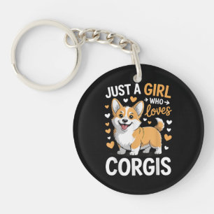 Porte-clés Juste Une Fille Qui Aime Les Corgis