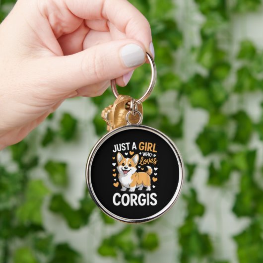 Porte-clés Juste Une Fille Qui Aime Les Corgis (Main)